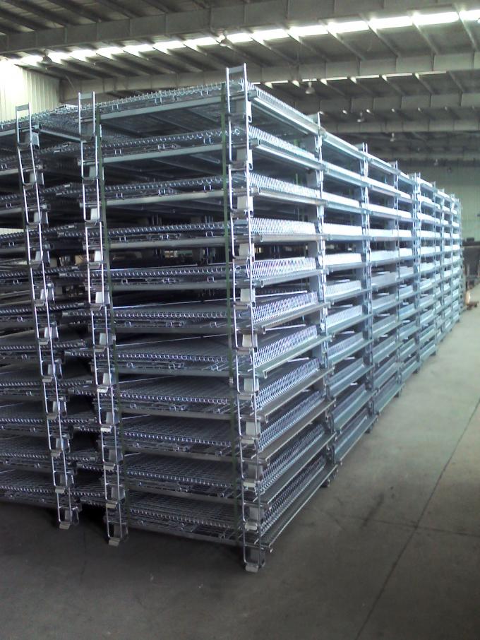 Faltbare Logistik-Maschendraht-Vorratsbehälter mit 1/2 vorderem Tropfen-Tor