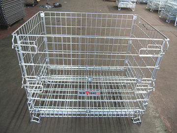 High Visibility Industrial Wire Container with Electro zinc Plated Finish