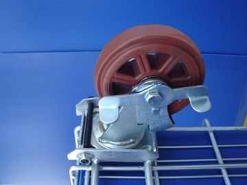 Collapsible Rigid Industrial Wire Container Wheels Available Easily Movable